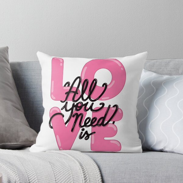 Item preview, LOVE Pink 3D Typography Aesthetic Cute Romantic Graphic Design designed and sold by Snifferius.