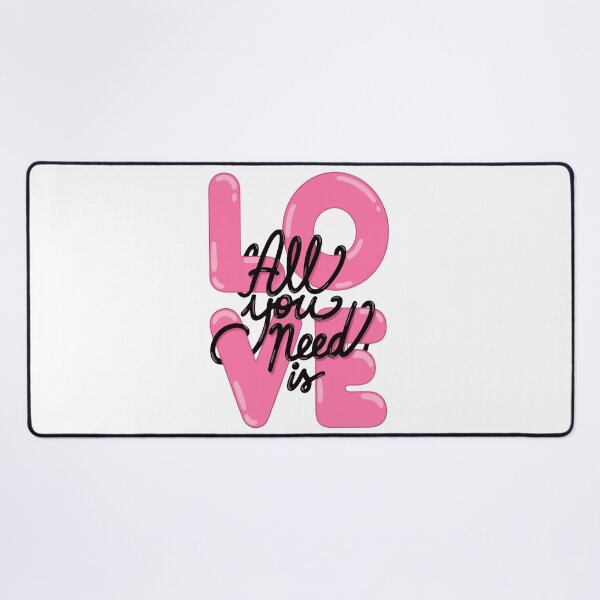 Item preview, LOVE Pink 3D Typography Aesthetic Cute Romantic Graphic Design designed and sold by Snifferius.
