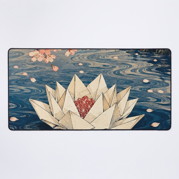 Item preview, Lotus Bloom - Vintage Japanese Origami Ukiyo-e Woodblock designed and sold by bapupa.