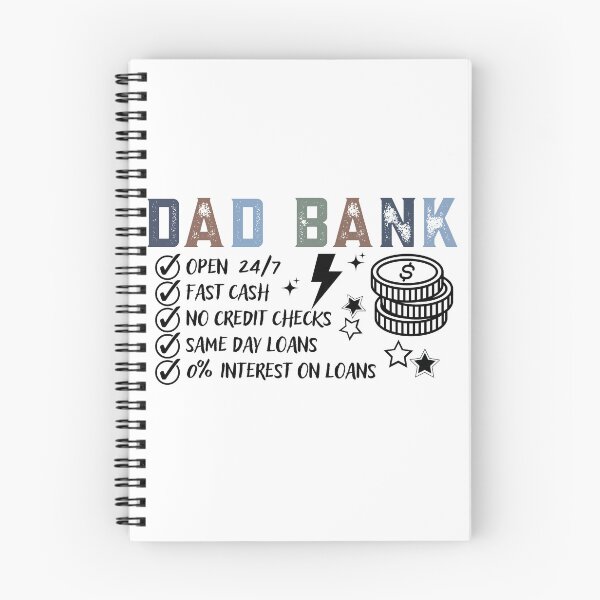 Item preview, Dad Bank Open 24 7 Funny Father's Day Gift Financial Humor Design designed and sold by tarzbol.