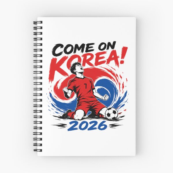 Item preview, Korea 2026 Football Fan Design designed and sold by RedCircleArt.