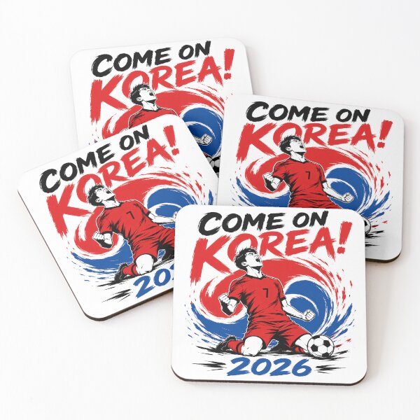 Item preview, Korea 2026 Football Fan Design designed and sold by RedCircleArt.