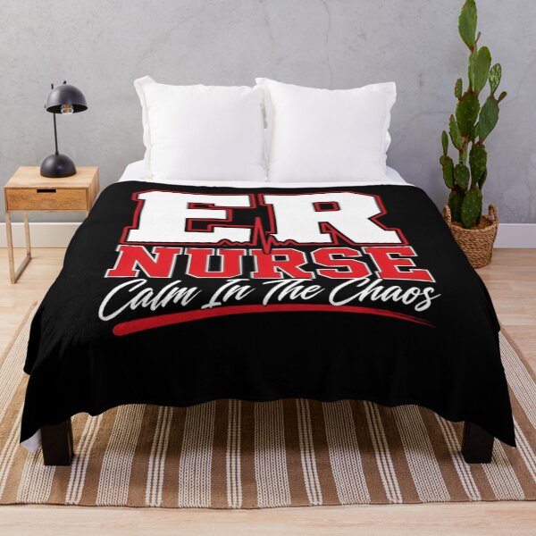 Item preview, ER Nurse Calm In The Chaos Emergency Room Athletic Design designed and sold by Octupussy.
