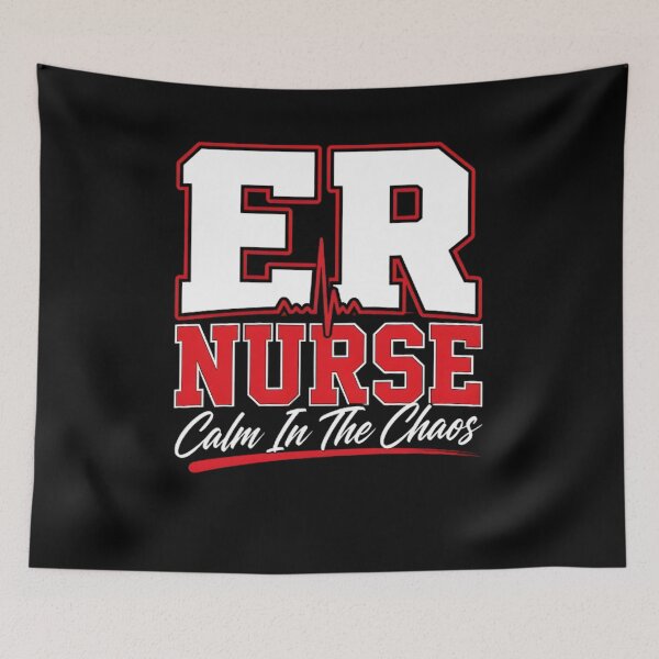 Item preview,  ER Nurse Calm In The Chaos Emergency Room Athletic Design designed and sold by Octupussy.