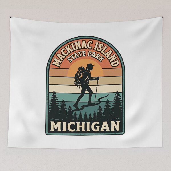 Item preview, Mackinac Island State Park Michigan Hiker Outdoors Adventure Travel designed and sold by Simsimah26Parks.