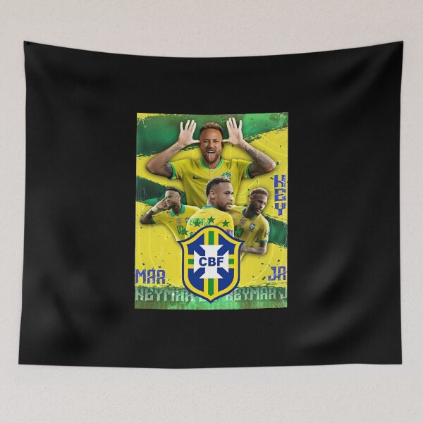Item preview, Neymar Jr CBF Brazil Football Collage designed and sold by Moonpaw-Whimsy.
