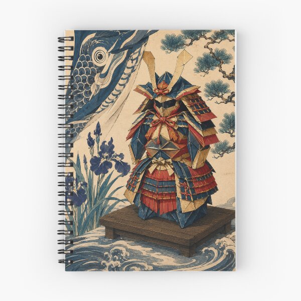 Item preview, Samurai Armor - Vintage Japanese Origami Ukiyo-e Woodblock designed and sold by bapupa.