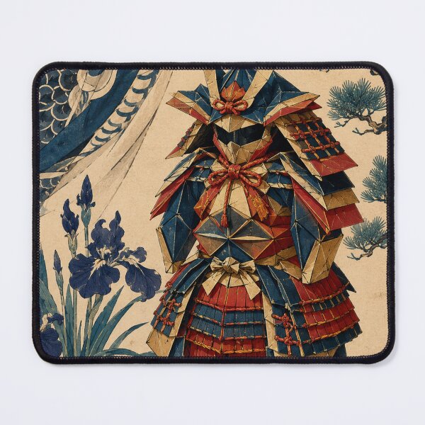 Item preview, Samurai Armor - Vintage Japanese Origami Ukiyo-e Woodblock designed and sold by bapupa.
