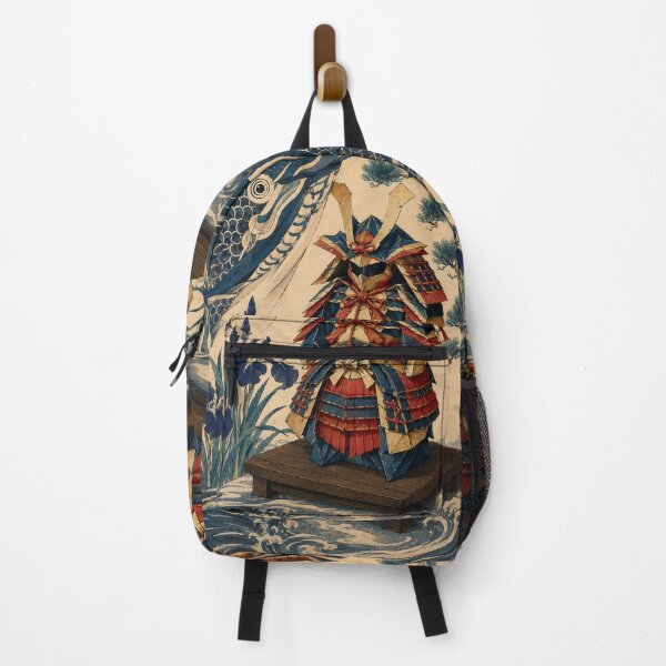Item preview, Samurai Armor - Vintage Japanese Origami Ukiyo-e Woodblock designed and sold by bapupa.