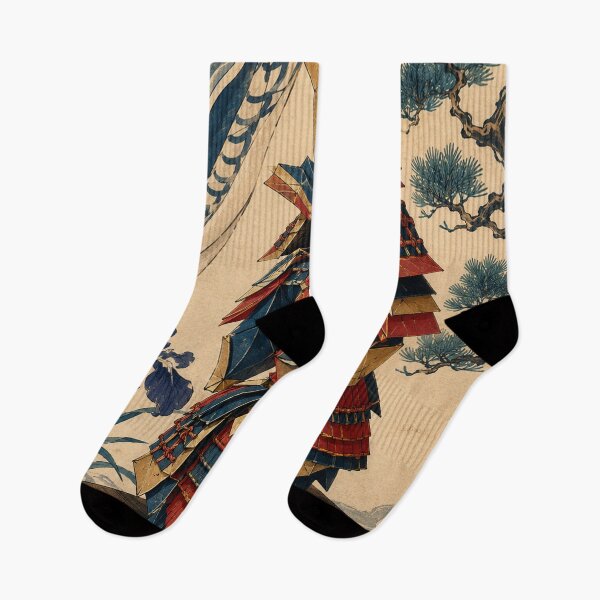 Item preview, Samurai Armor - Vintage Japanese Origami Ukiyo-e Woodblock designed and sold by bapupa.