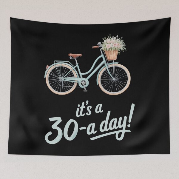 Item preview, IT'S A THIRTY-A DAY! Beach Bicycle Vacation designed and sold by SapfireStuArt.