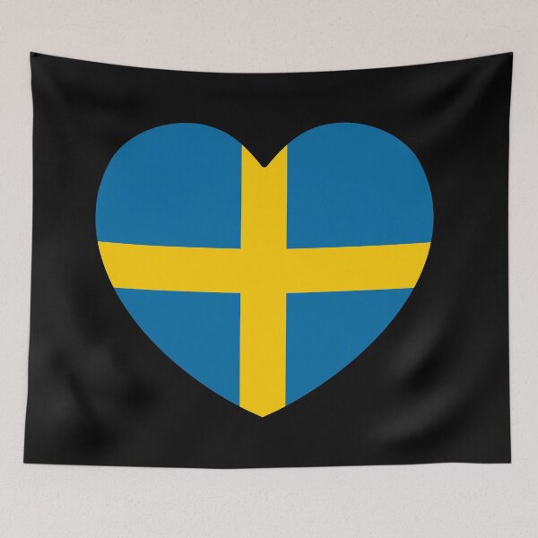 Item preview, Sweden Flag Heart designed and sold by shitpostee.