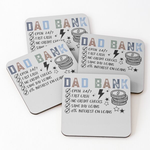 Item preview,  Dad Bank Open 24 7 Funny Father's Day Gift Financial Humor Design designed and sold by tarzbol.