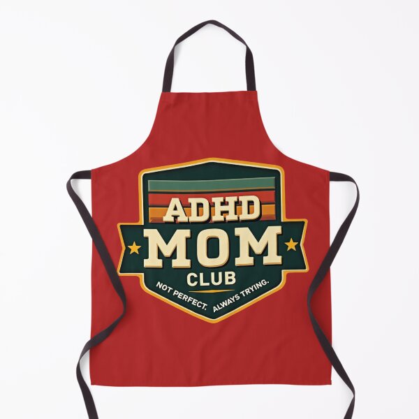 Item preview, ADHD Mom Club Not Perfect Always Trying Retro Vintage Design designed and sold by CollectionsJEm.