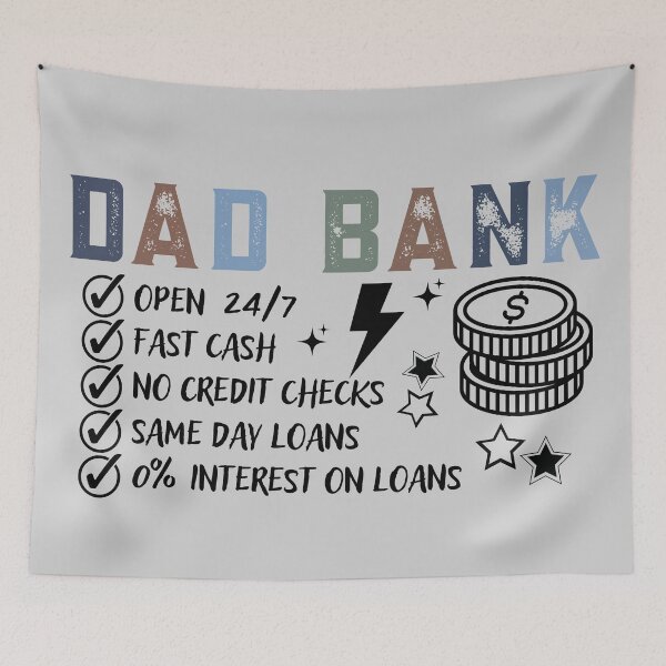 Item preview,  Dad Bank Open 24 7 Funny Father's Day Gift Financial Humor Design designed and sold by tarzbol.