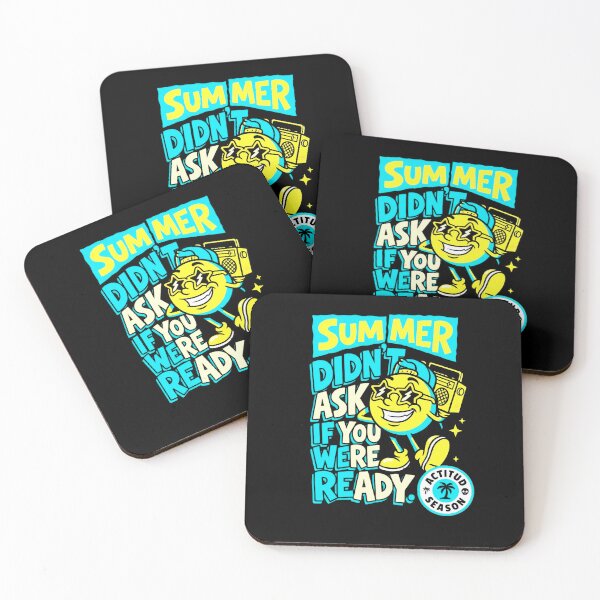 Item preview, Summer Didn't Ask If You Were Ready Retro Sun Boombox Graphic  — Funny Summer Attitude Streetwear  designed and sold by SkTee2k.