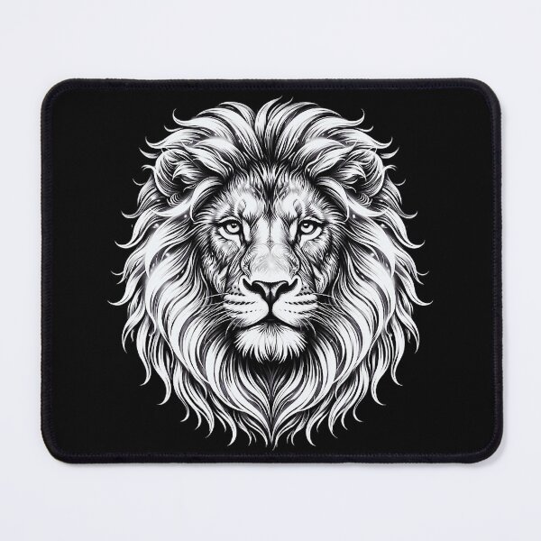 Item preview, Apex Lion: Mono - stylish fashion design - statement piece - wearable art designed and sold by David Brookes Digital.