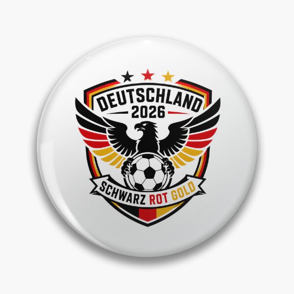 Item preview, Germany 2026 Eagle Football Crest designed and sold by RedCircleArt.
