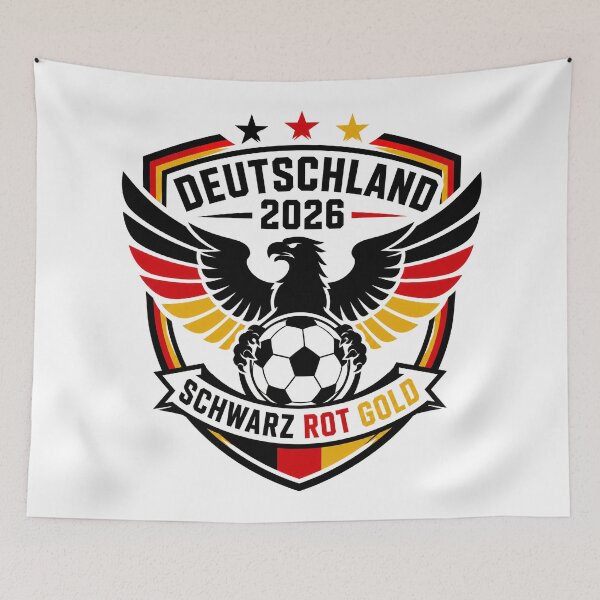 Item preview, Germany 2026 Eagle Football Crest designed and sold by RedCircleArt.