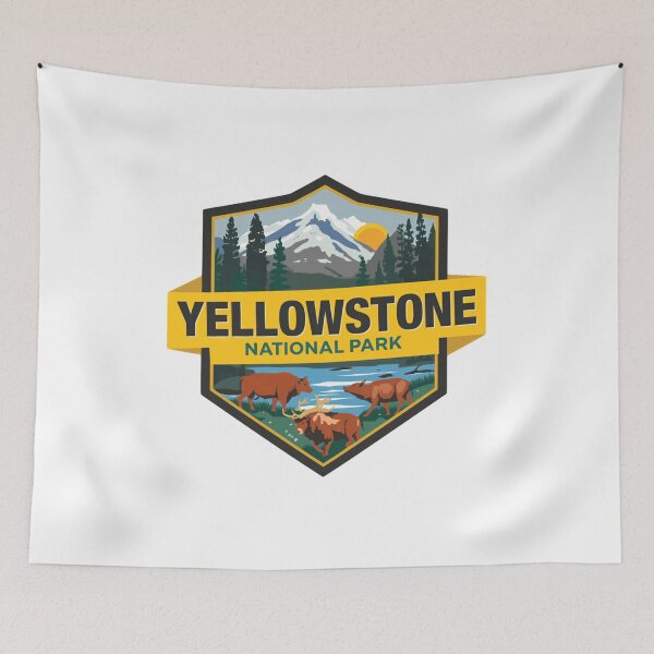 Item preview, Yellowstone National Park Travel Nature Wildlife Explorer Souvenir designed and sold by Simsimah26Parks.