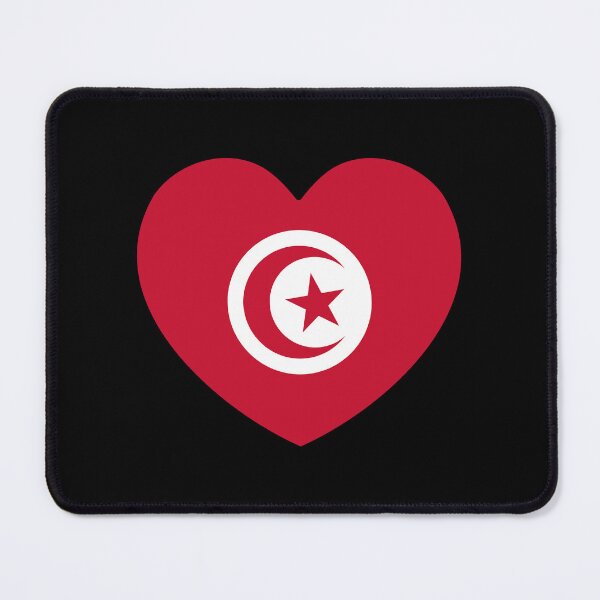 Item preview, Tunisia Flag Heart designed and sold by shitpostee.