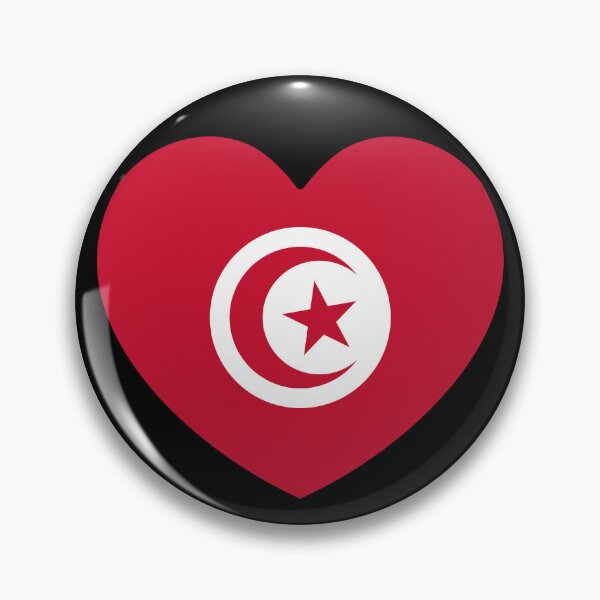 Item preview, Tunisia Flag Heart designed and sold by shitpostee.