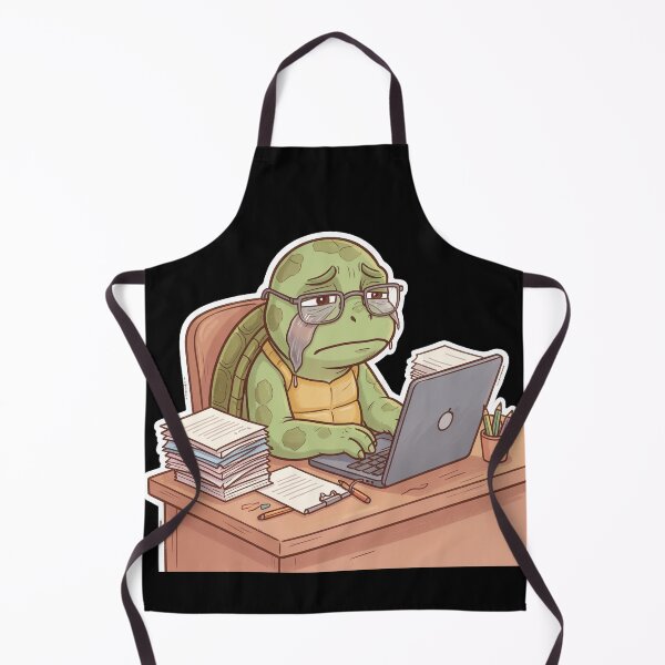 Item preview, Turtle Burnout Sticker – Slow Progress Work Meme designed and sold by SoftAuraStudi0.