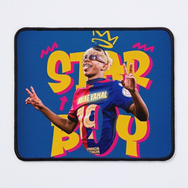 Item preview, Lamine Yamal Star Boy Barcelona Poster designed and sold by Moonpaw-Whimsy.