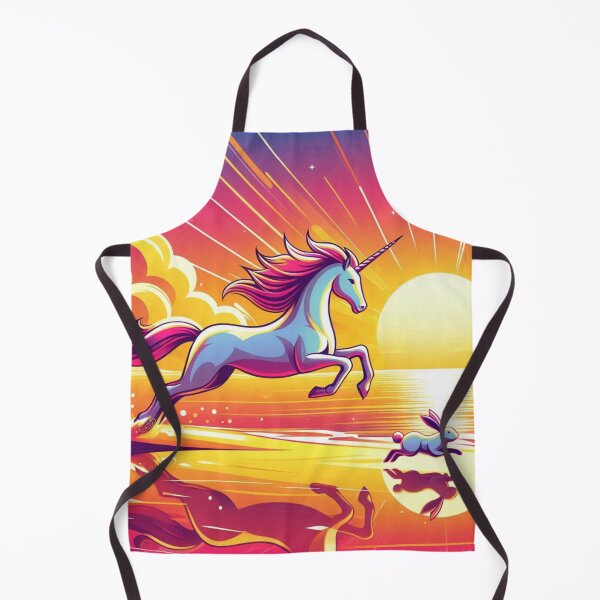 Item preview, Unicorn and Rabbit – Magical Sunset Fantasy Design designed and sold by Dogandesighn.