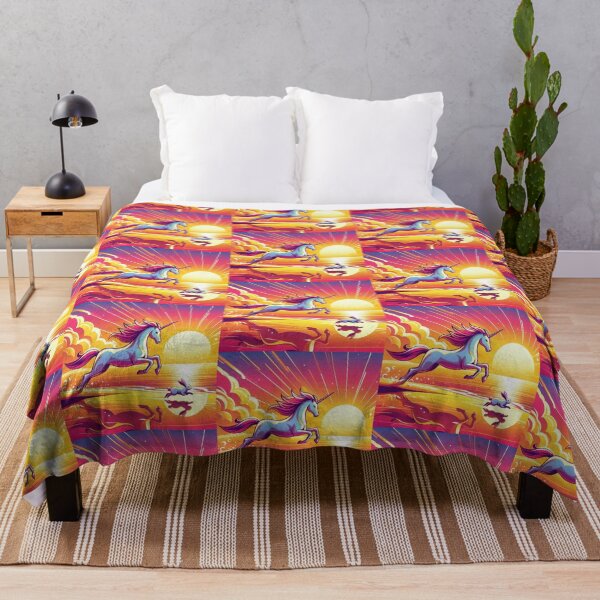 Item preview, Unicorn and Rabbit – Magical Sunset Fantasy Design designed and sold by Dogandesighn.