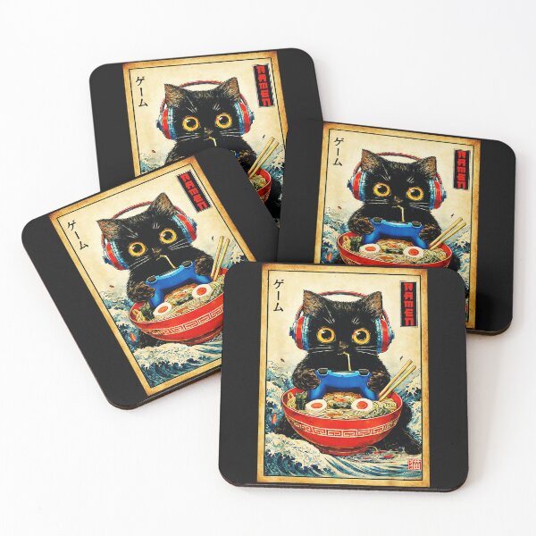 Item preview, Ramen Game Cat Gamer Japanese Food Lover designed and sold by AmaXONIC.