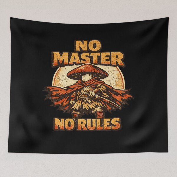 Item preview, Mushroom Ronin – NO MASTER NO RULES designed and sold by Moedex.
