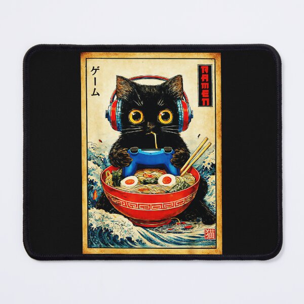 Item preview, Ramen Game Cat Gamer Japanese Food Lover designed and sold by AmaXONIC.