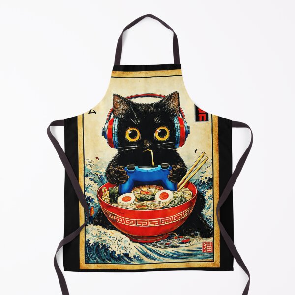 Item preview, Ramen Game Cat Gamer Japanese Food Lover designed and sold by AmaXONIC.