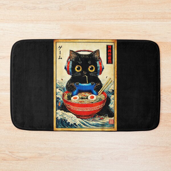 Item preview, Ramen Game Cat Gamer Japanese Food Lover designed and sold by AmaXONIC.