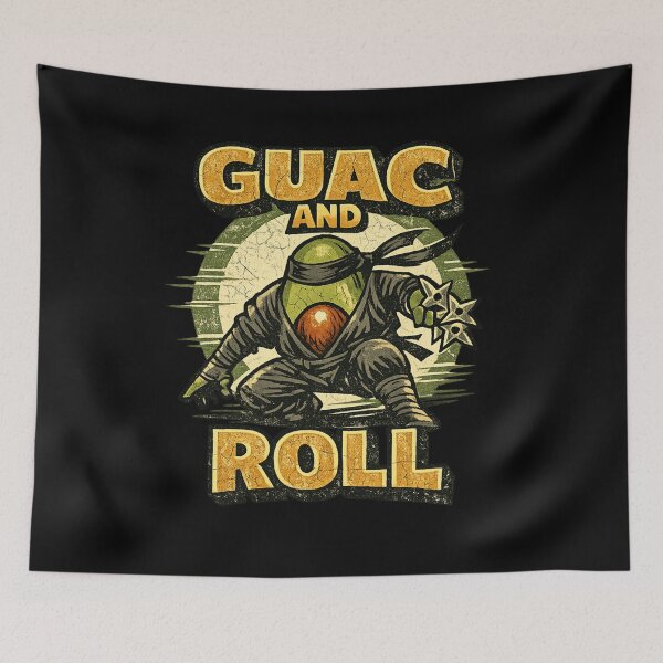 Item preview, Avocado Ninja – GUAC AND ROLL Hero  designed and sold by Moedex.