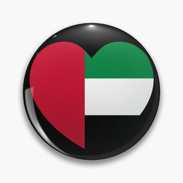 Item preview, United Arab Emirates Flag Heart designed and sold by shitpostee.