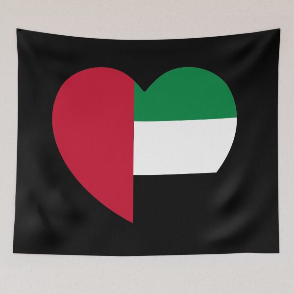 Item preview, United Arab Emirates Flag Heart designed and sold by shitpostee.
