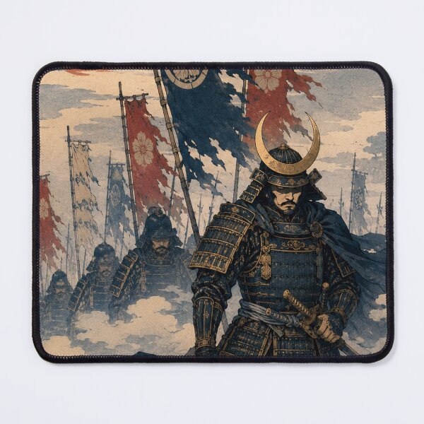 Item preview, Iron Vanguard - Vintage Japanese Samurai Ukiyo-e Woodblock designed and sold by bapupa.
