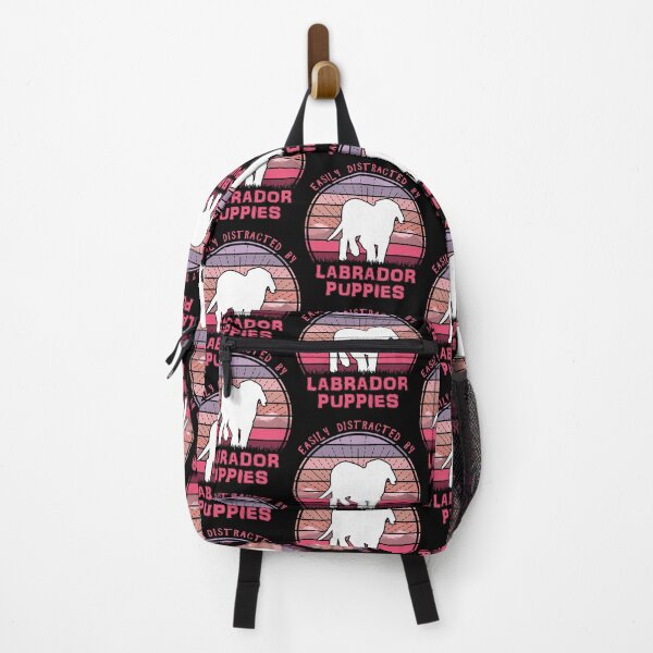 Item preview, Easily Distracted By Labrador Puppies Retro Sunset designed and sold by marke770.