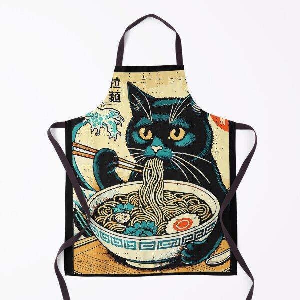 Item preview, 拉麺 Ramen Black Cat Japanese Food Lover designed and sold by AmaXONIC.