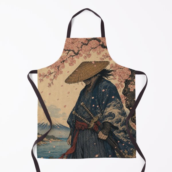 Item preview, Silent Ronin - Vintage Japanese Samurai Ukiyo-e Woodblock designed and sold by bapupa.