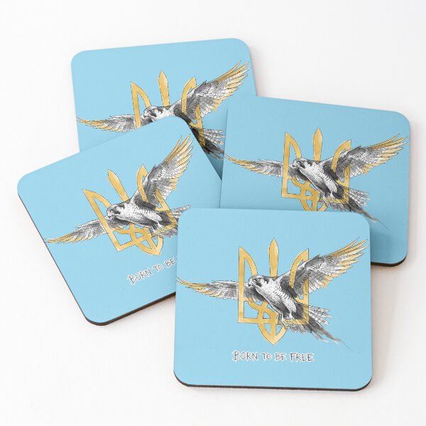 Item preview, Ukrainian Falcon of Freedom & Golden Tryzub Art designed and sold by SoulPT.