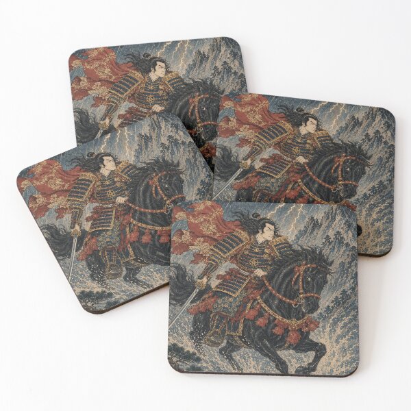 Item preview, Thunder General - Vintage Japanese Samurai Ukiyo-e Woodblock designed and sold by bapupa.