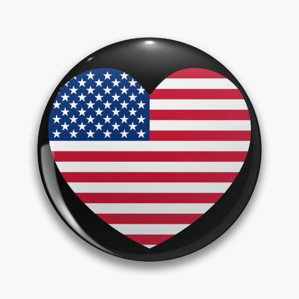 Item preview, United States Flag Heart designed and sold by shitpostee.