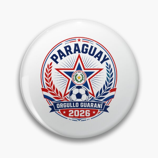 Item preview, Paraguay 2026 Guarani Football Crest designed and sold by RedCircleArt.