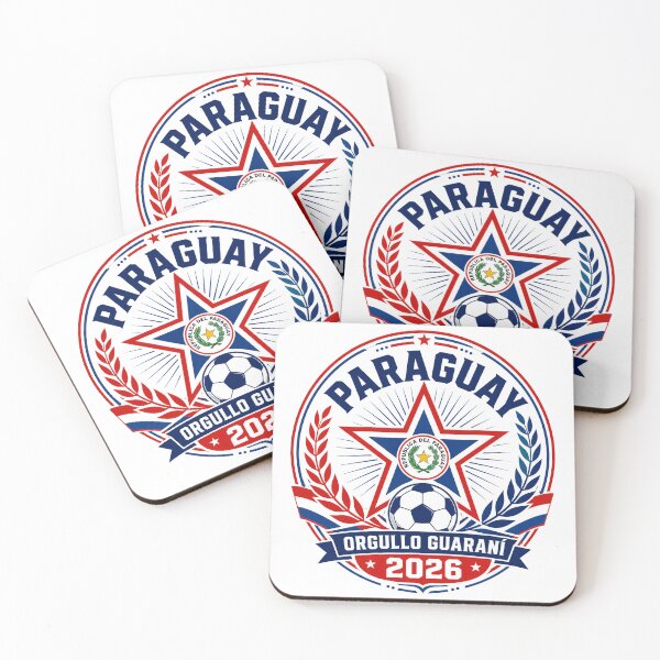 Item preview, Paraguay 2026 Guarani Football Crest designed and sold by RedCircleArt.