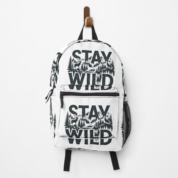 Item preview, Stay Wild Forest Wildlife Nature Lover Graphic T-Shirt Hoodie Sticker designed and sold by TheCosyCarriage.