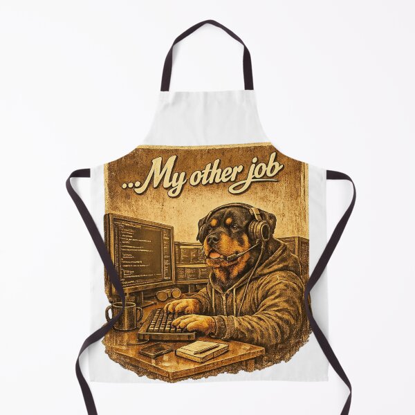 Item preview, Rottweiler Programmer My Other Job Funny Tech Dog designed and sold by FANTASYoDarknes.