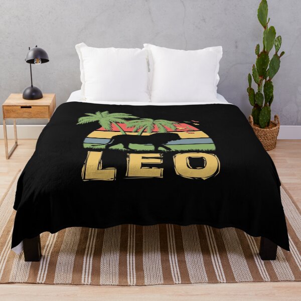 Item preview, Leo Zodiac Sign Lion Tropical Sunset Silhouette designed and sold by marke770.